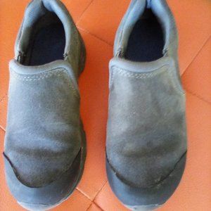 LANDS END SLIP ON SHOES SUEDE LEATHER GRAY 12M